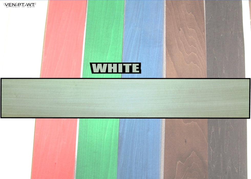 Pressure Dyed Veneer, 0.5mm x 100mm x 850mm - White