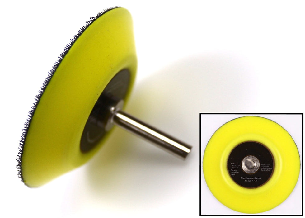 Mean Green 3" Hook & Loop Sanding Mandrel